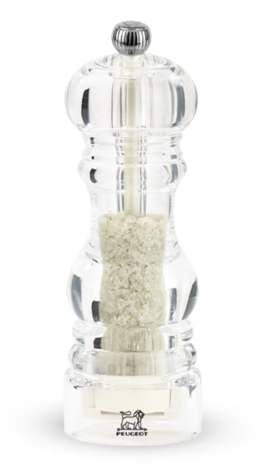 Peugeot Nancy Acrylic Wet Salt Mill - 18 cm / 7"