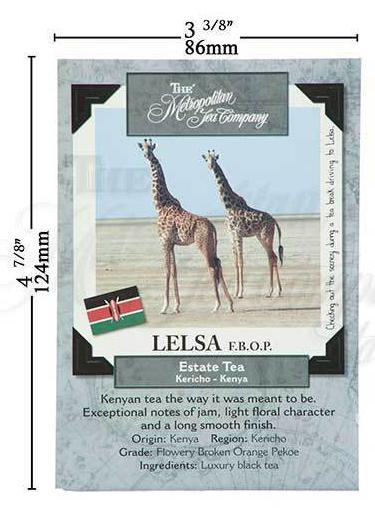 Metropolitan Tea Lelsa FBOP Loose Leaf Black Tea 1.1 lbs
