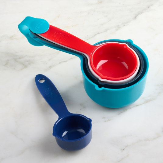 Trudeau Measuring Cup Set – Assorted Colors – 5-Piece Trudeau by Kitchen Niche
