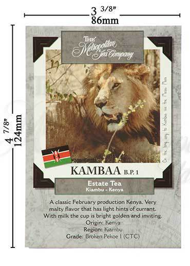 Metropolitan Tea Kambaa BP1 Loose Leaf Black Tea 1.1 lbs