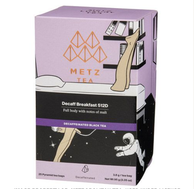Metropolitan Tea Metz Decaff Breakfast Tea – Box of 25 Teabags