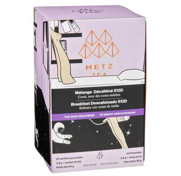 Metropolitan Tea Metz Decaff Breakfast Tea – Box of 25 Teabags