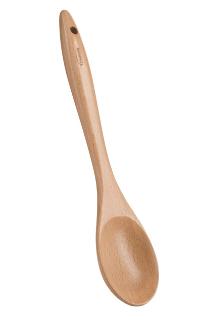 Trudeau Beechwood Solid Spoon – 12" Trudeau by Kitchen Niche