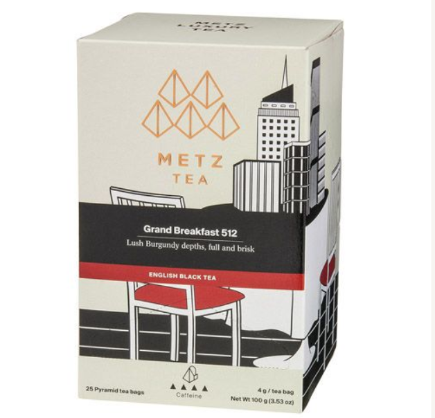 Metropolitan Tea Metz Grand Breakfast Tea – Box of 25 Teabags