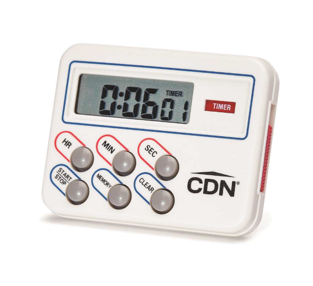 CDN Multi-Task Digital Timer Clock - White
