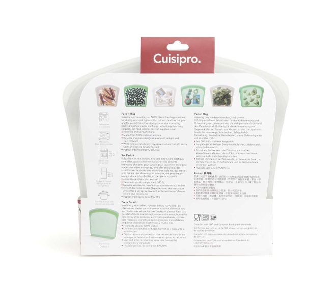 Cuisipro Reusable Bags – 3000ml – Clear Cuisipro by Kitchen Niche