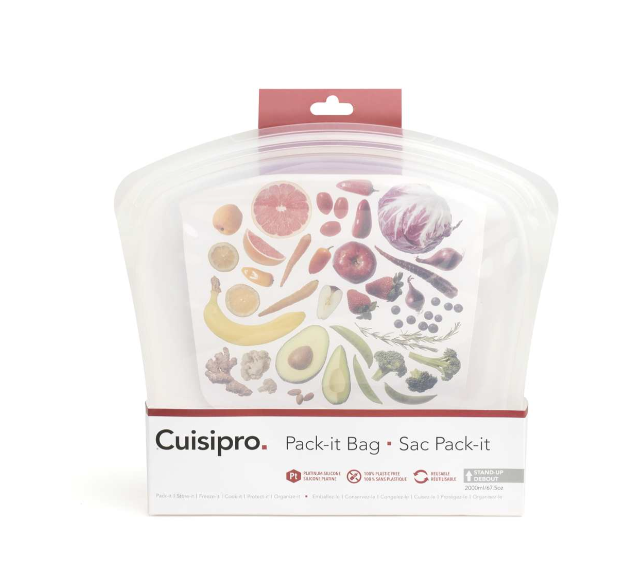 Cuisipro Reusable Bags – 3000ml – Clear Cuisipro by Kitchen Niche