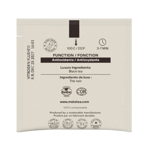 Metropolitan Tea Metz Grand Breakfast Tea – Box of 25 Teabags
