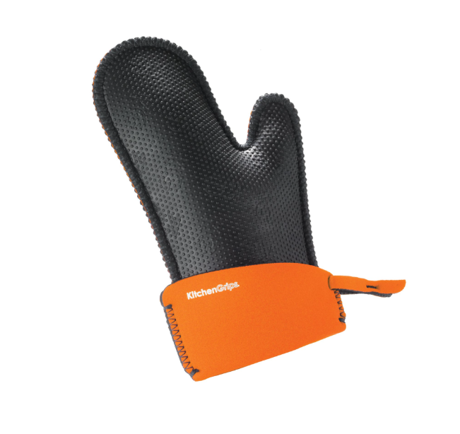 Kitchen Grips Chef Heat Resistant Mitt Small Orange Black