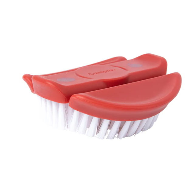 Cuisipro Vegetable Cleaning Brush – Soft Bristles – 3.5" / 8.6 cm – Red Cuisipro by Kitchen Niche