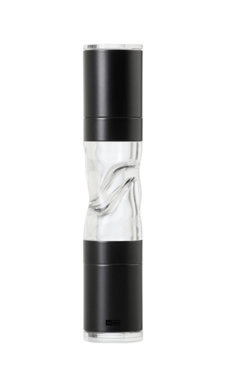 AdHoc DuoMill Pure Salt & Pepper Mill – Black Stainless Steel/Acrylic