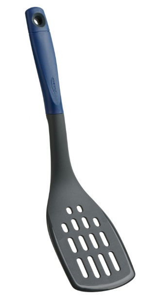 Trudeau Slotted Turner – Blueberry / Charcoal Trudeau by Kitchen Niche