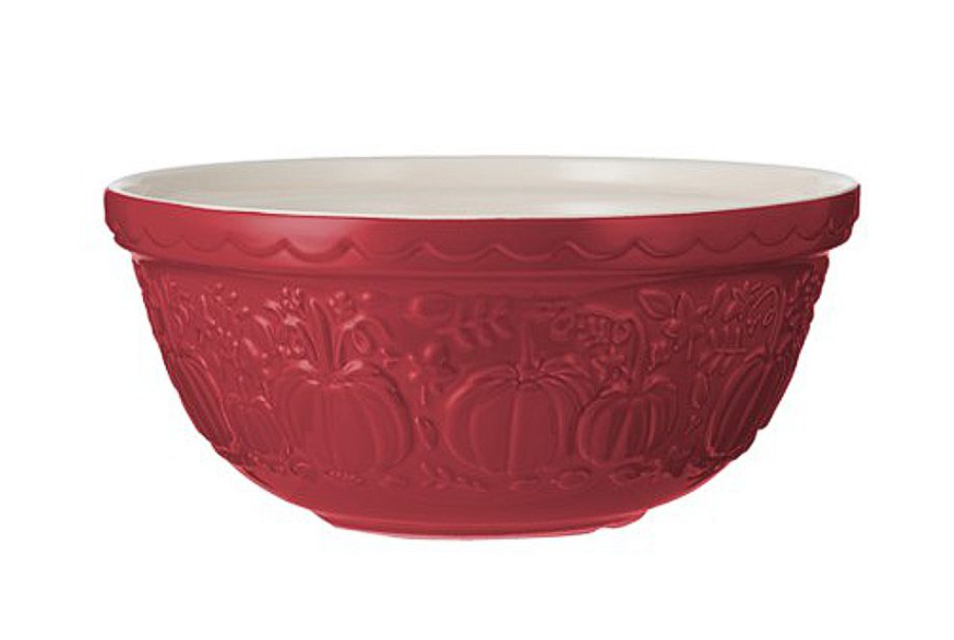 Mason Cash Pumpkin Mixing Bowl 11-Inch Red