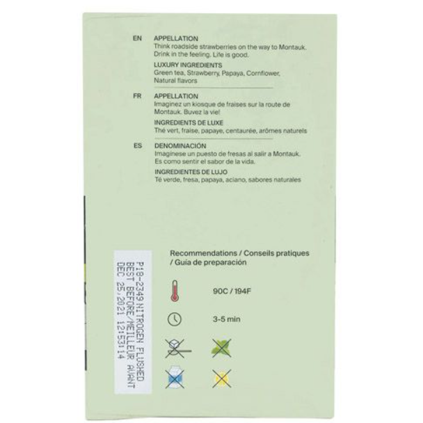Metropolitan Tea Metz Long Island Strawberry Tea – Box of 25 Teabags