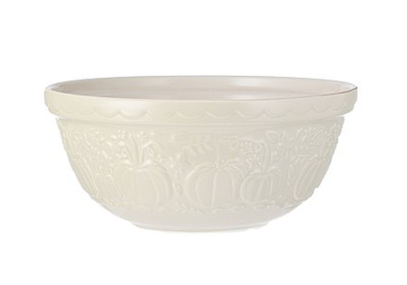 Mason Cash Pumpkin Mixing Bowl 9.75-Inch Cream