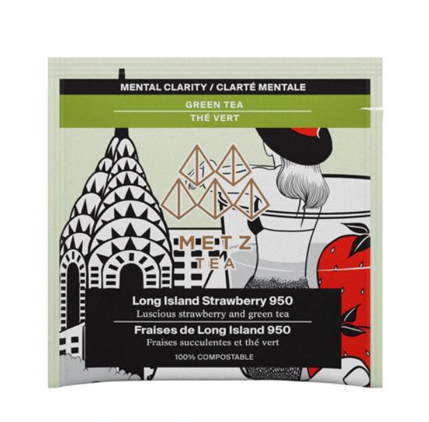 Metropolitan Tea Metz Long Island Strawberry Tea – Box of 25 Teabags