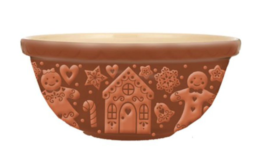 Mason Cash Gingerbread Mixing Bowl 11.75-Inch Brown