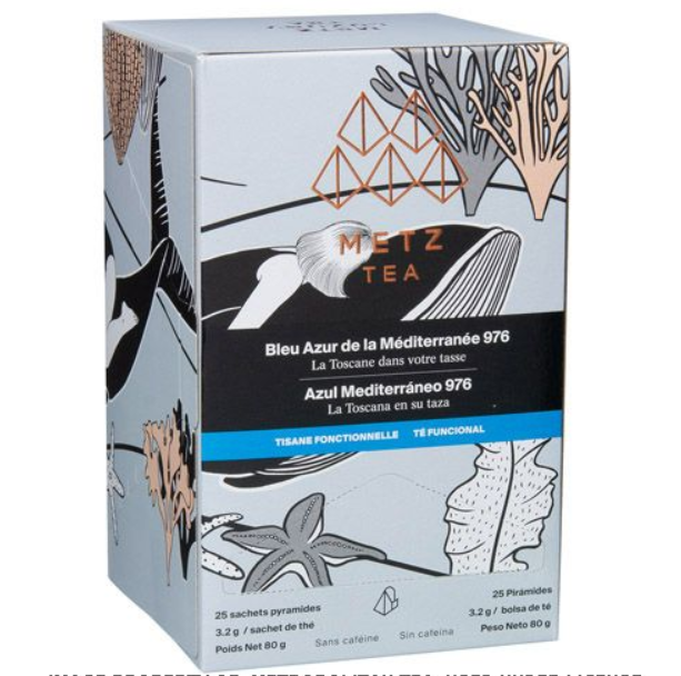 Metropolitan Tea Metz Mediterranean Blue Tea – Box of 25 Teabags