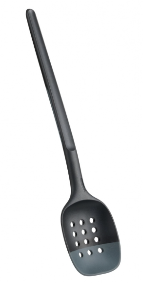 Trudeau Slotted Spoon – Black / Charcoal – Utility Trudeau by Kitchen Niche