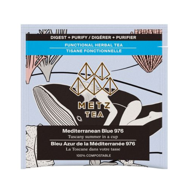 Metropolitan Tea Metz Mediterranean Blue Tea – Box of 25 Teabags