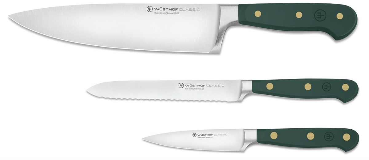 Wüsthof Classic Fresh Rosemary Starter Knife Set – 3 pcs