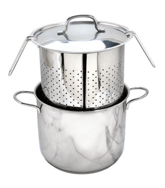 Vitantonio Stainless Steel Allegra Pasta Cooker Pots – 24cm, 7L