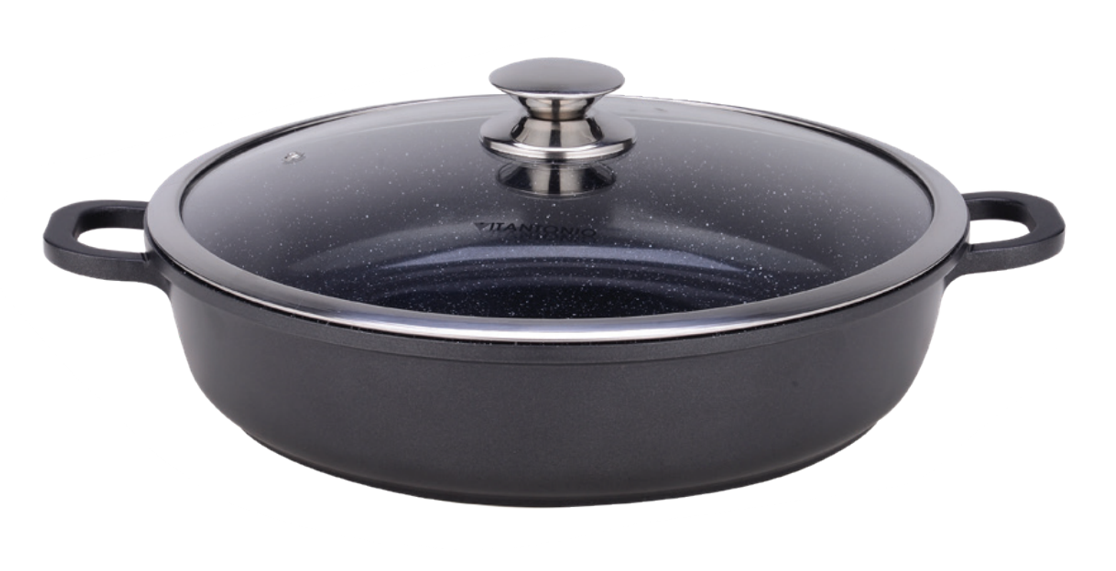 Vitantonio Cast Aluminum Cuore Di Pietra Two Handle Brazier – 40cm