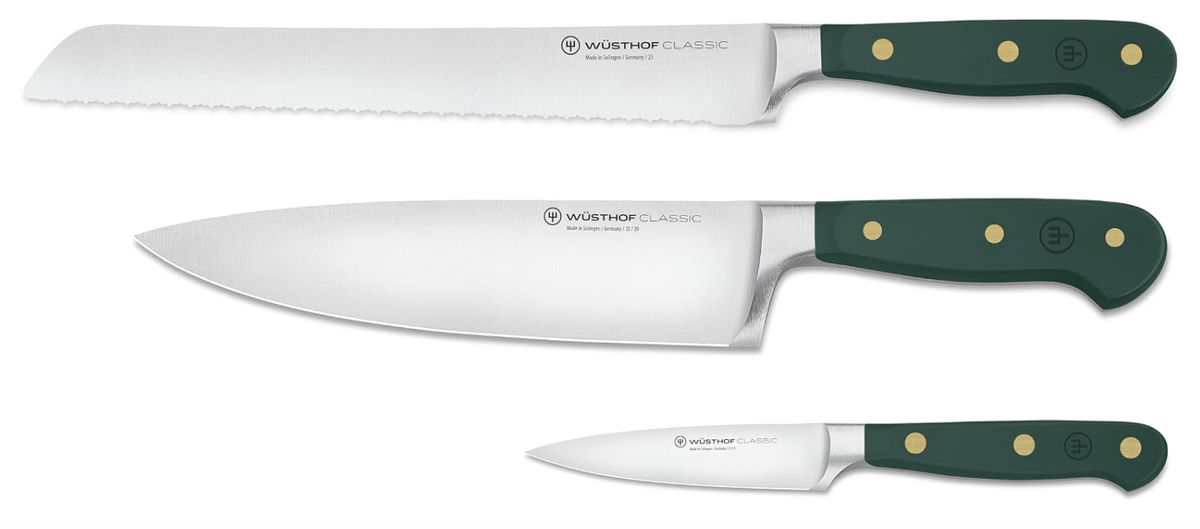 Wüsthof Classic Fresh Rosemary Essential Knife Set – 3 pcs