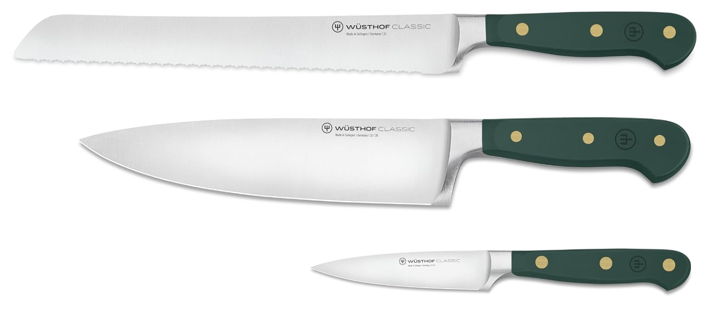 Wüsthof Classic Fresh Rosemary Essential Knife Set – 3 pcs