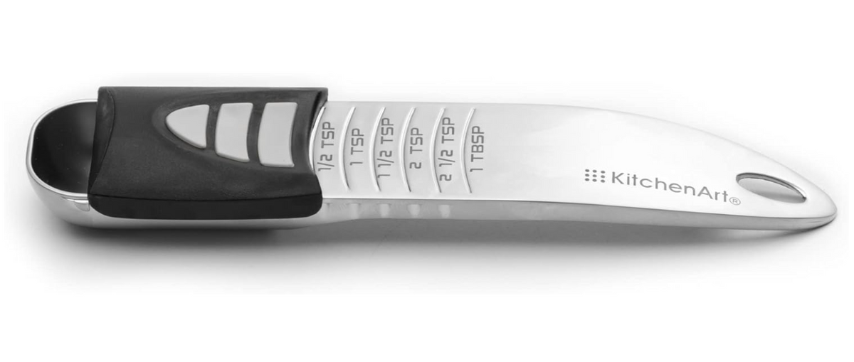 KitchenArt Pro Adjust-A-Tablespoon Silver Measuring Spoon