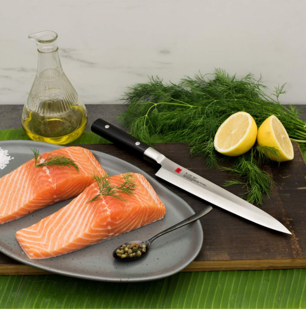 Kasumi Damascus Sashimi Knife 24 cm  / 9.5" Kasumi by Kitchen Niche