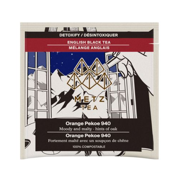 Metropolitan Tea Metz Orange Pekoe Tea – Box of 25 Teabags