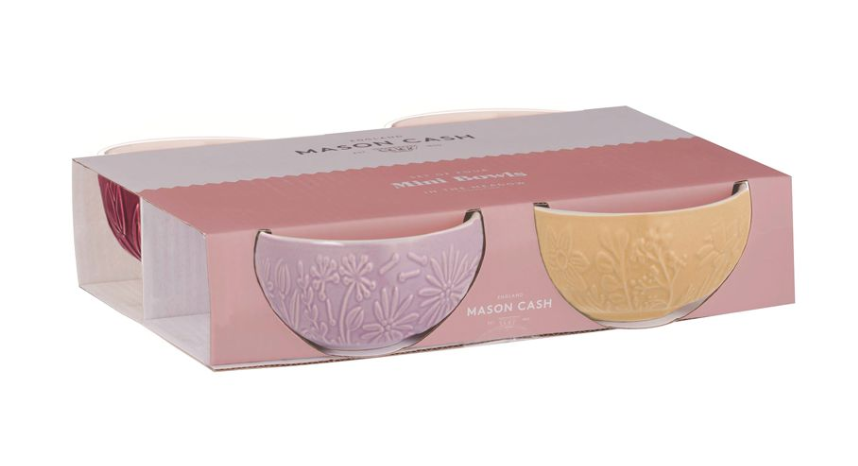 Mason Cash Meadow Mini Bowls Set of 4 Assorted