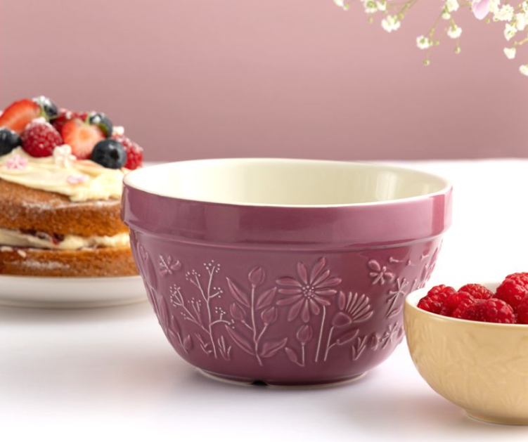 Mason Cash Meadow All-Purpose Bowl 6.25-Inch Purple