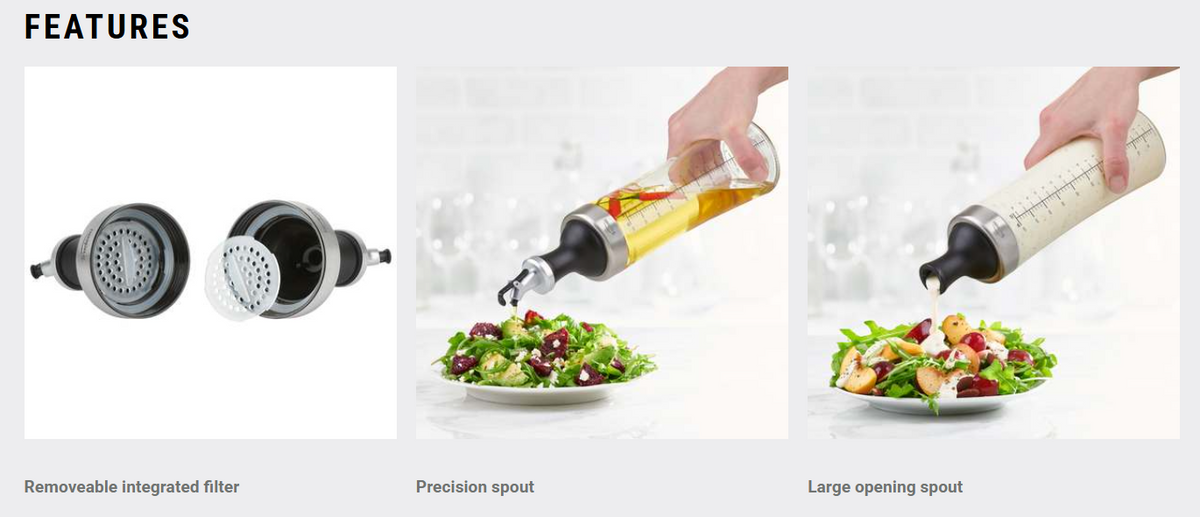 Trudeau Multi-Purpose Infuser Bottle Trudeau by Kitchen Niche