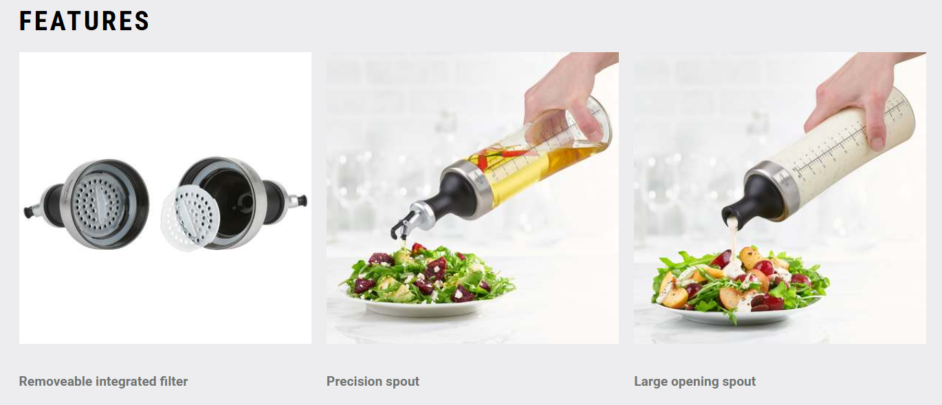 Trudeau Multi-Purpose Infuser Bottle Trudeau by Kitchen Niche