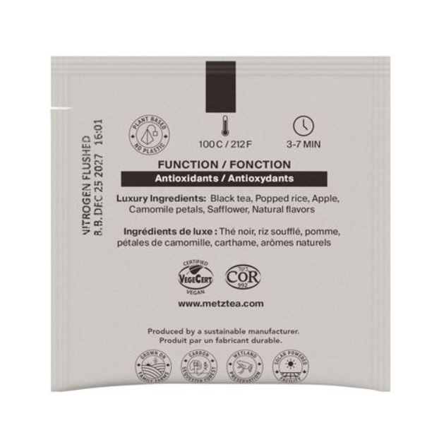 Metropolitan Tea Metz Salted Caramel Tea – Box of 25 Teabags