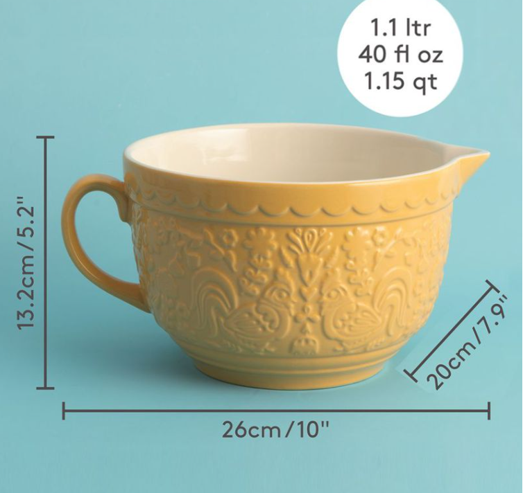 Mason Cash Roost Batter Bowl 2L Yellow