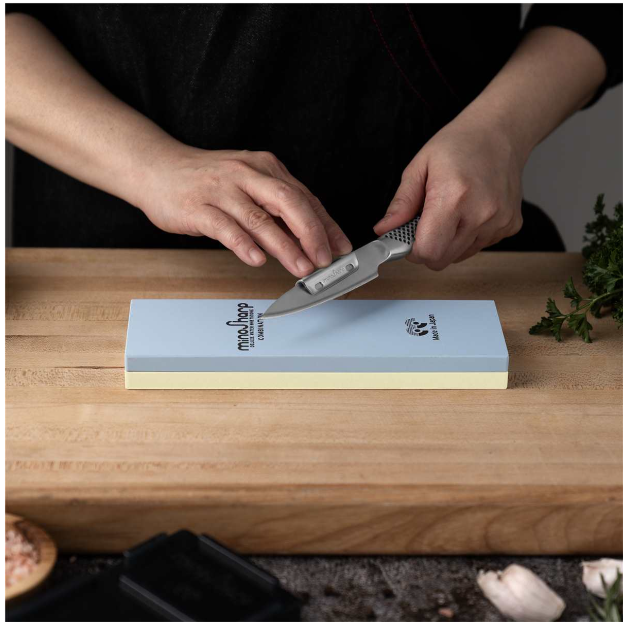 Global MinoSharp Deluxe Whetstone Kit (Medium/Super Fine) Global by Kitchen Niche