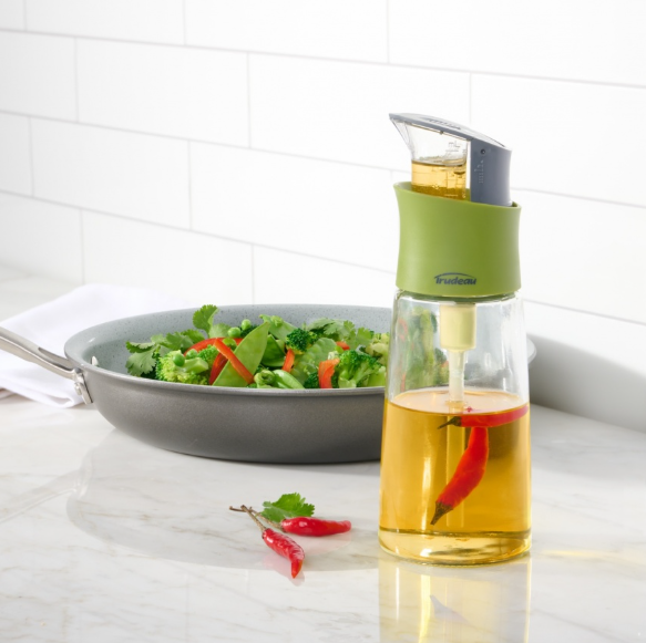 Trudeau Press & Measure Oil Bottle Trudeau by Kitchen Niche