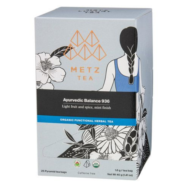Metropolitan Tea Metz Organic Ayurvedic Balance Tea – Box of 25 Teabags