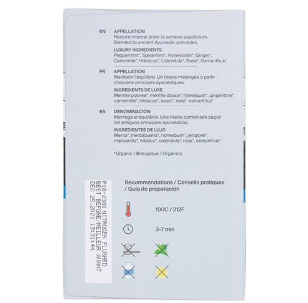 Metropolitan Tea Metz Organic Ayurvedic Balance Tea – Box of 25 Teabags