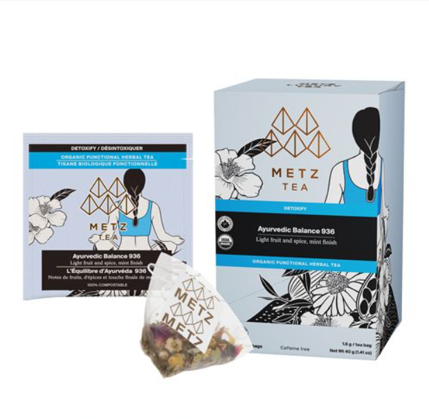Metropolitan Tea Metz Organic Ayurvedic Balance Tea – Box of 25 Teabags