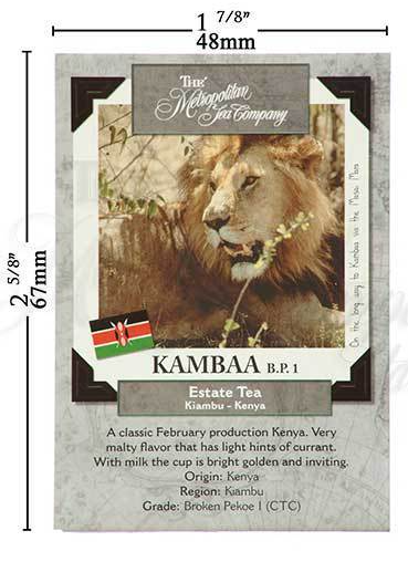 Metropolitan Tea Kambaa BP1 Loose Leaf Black Tea 1.1 lbs