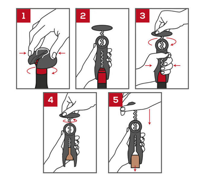 Peugeot Salma Basalte Corkscrew with Foil Cutter by Kitchen Niche