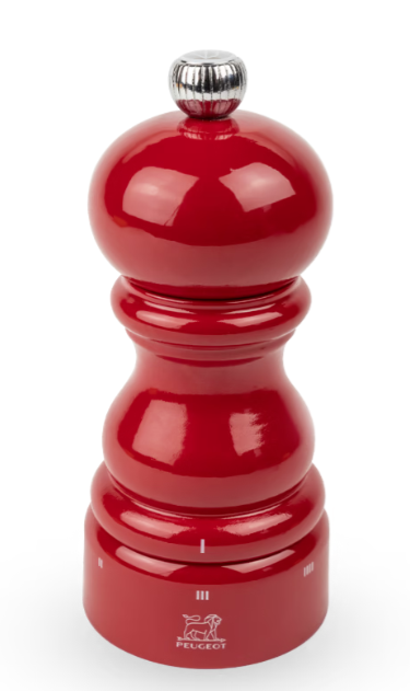 Peugeot Paris U’Select Passion Red Lacquer Salt Mill - 12 cm / 5"