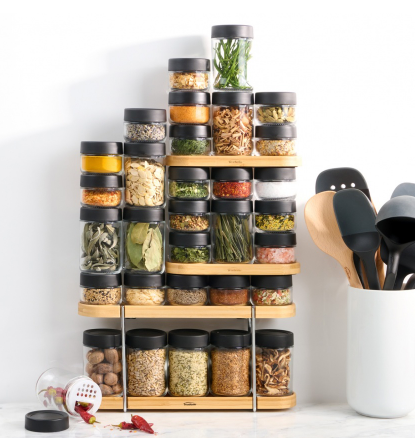 Trudeau Spice Rack – 10-Bottle Trudeau by Kitchen Niche