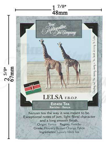 Metropolitan Tea Lelsa FBOP Loose Leaf Black Tea 1.1 lbs