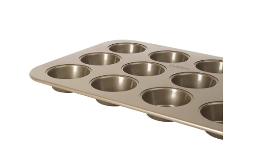 Cuisipro Muffin Pan – 12 Cup, Carbon Steel, 40 x 28.3 x 2.8 cm Cuisipro by Kitchen Niche
