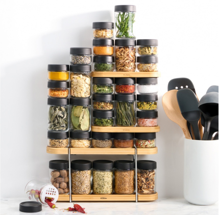 Trudeau Stacking Spice Jars – Set of 6 – Large KitchenNiche.ca by Kitchen Niche